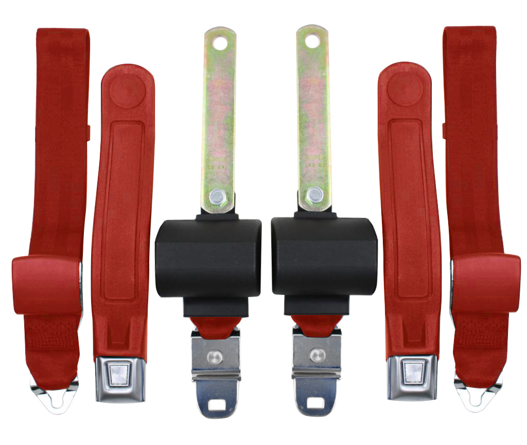 19711974 Plymouth Duster Replacement Seat Belt, A Body, Bucket, Red eBay