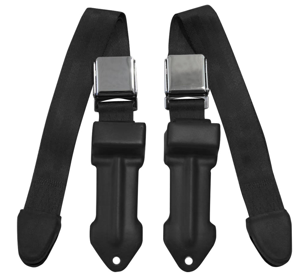 thumbnail image 2 of 2-Point Lap Seat Belts With Mounting Hardware – Bright Red, Andover Restraints, USA Made 2 of 5