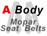 A Body Mopar Seat Belts