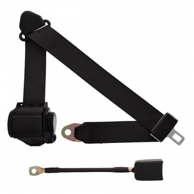 3 Point Retractable Seat Belt With End Release Button 18 Inch Cable