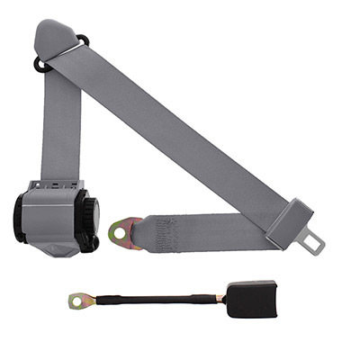 3 Point Retractable Seat Belt with End Release, Grey