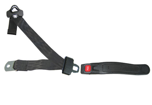 3 Point Seat Belt With Push-Button Sleeve