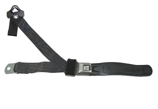 3 Point Seat Belt With Chrome-Button and Sleeve