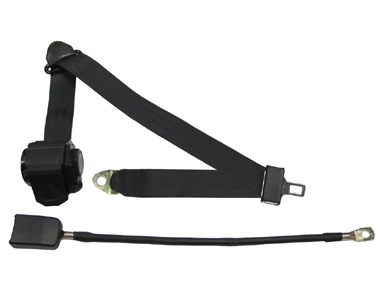 3 Point Retractable Seat Belt With End Release Button 22 Inch Cable
