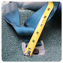 How to measure your seat belts.