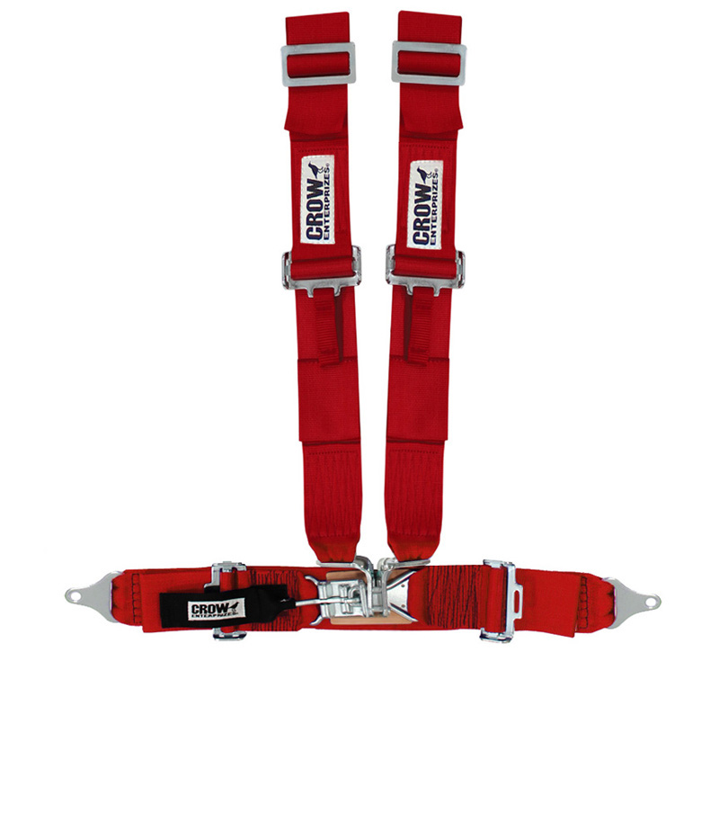 2-Inch 4-Point Harness Belts - Red