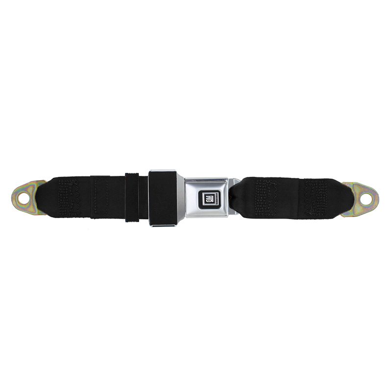 GM Lap Seat Belt, 74" Metal Buckle with "GM" Push Button