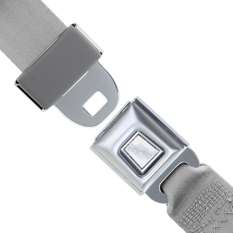 3-Point Retractable Seat Belt | Starburst Buckle | Silver