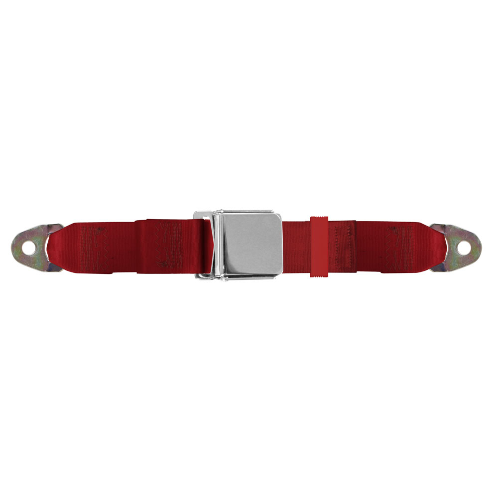 60" Bright Red Seat Belt 2 Point Seatbelt Non Retractable Red Lap Seat Belt 60" Bright Red Seat Belt 2 Point Seatbelt Non Retractable Red Lap Seat Belt