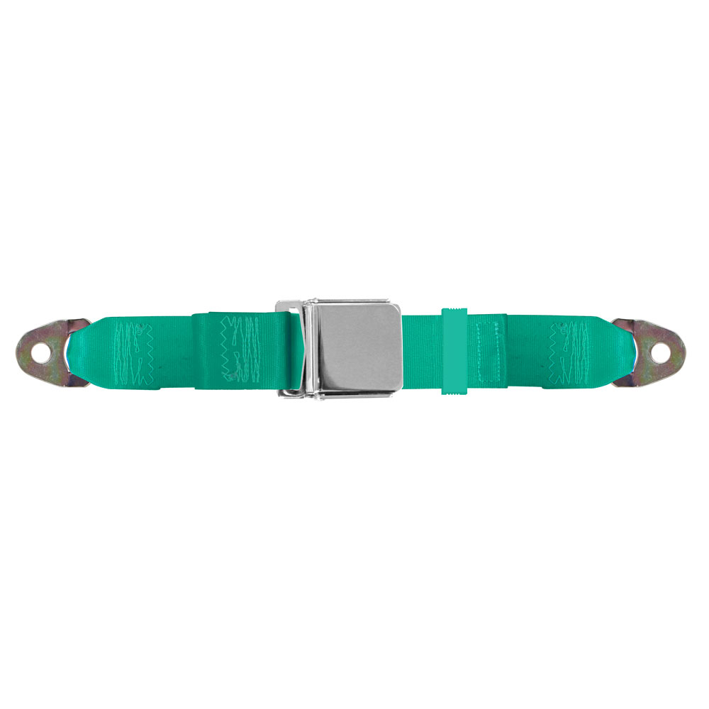 2 Point Lap Belt, Chrome Lift Latch, Turquoise