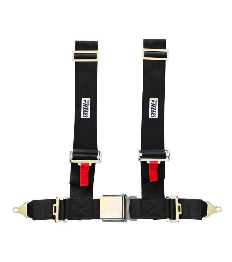 Crow 2X2 UTV 4Point Harness, Automotive Buckle, No Pads