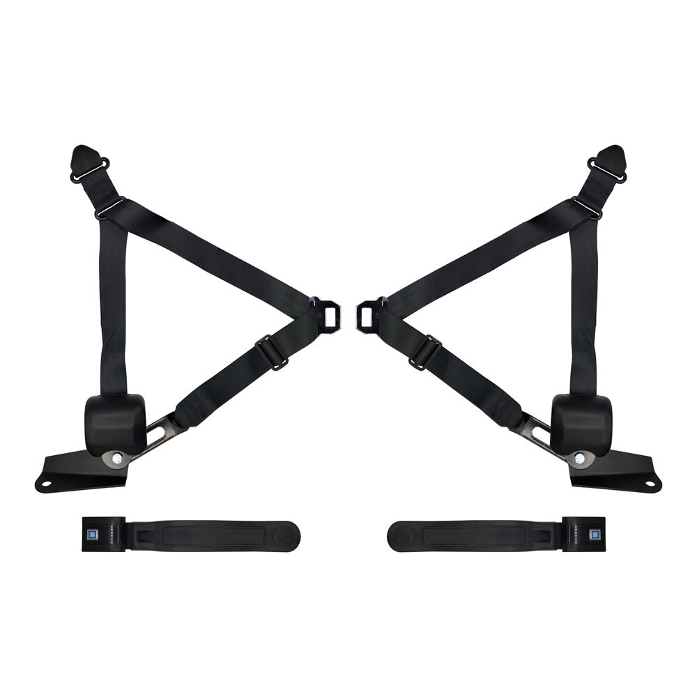 196772 Chevy Truck Seat Belts 3Pt Retract OE Style Bucket