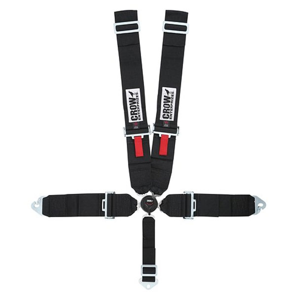 Crow Kam Lock Lap Belt 5-Way Black Floor Mount Crow Kam Lock Lap Belt 5-Way Black Floor Mount