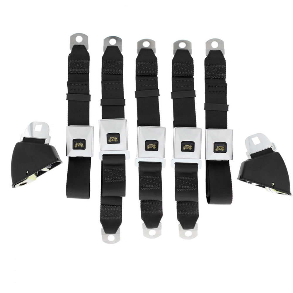 1964 1967 GM A Body Lap Seat Belts Front Rear Premium Stagecoach Replacement Seat Belts Lap Belts 3 Point Seat Belts