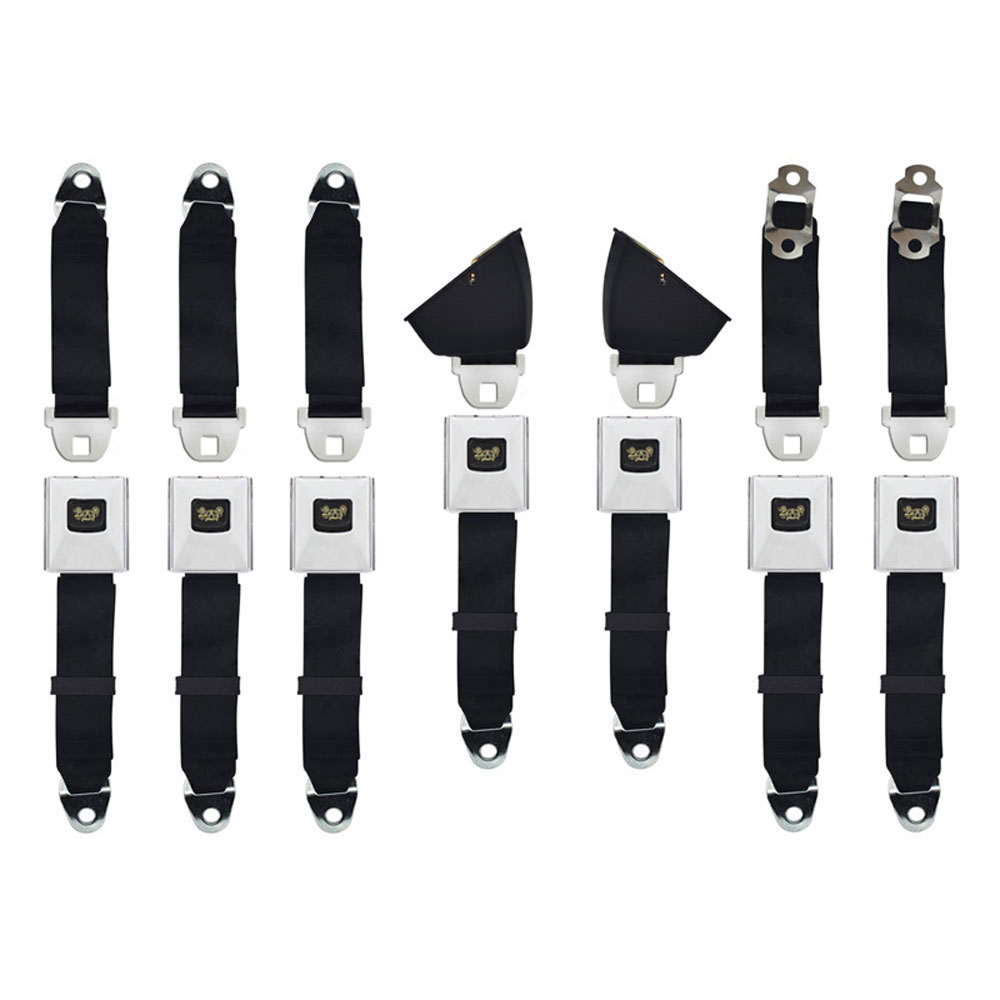 19641967 GM A Body Seat Belts Front & Rear with Shoulder Belts