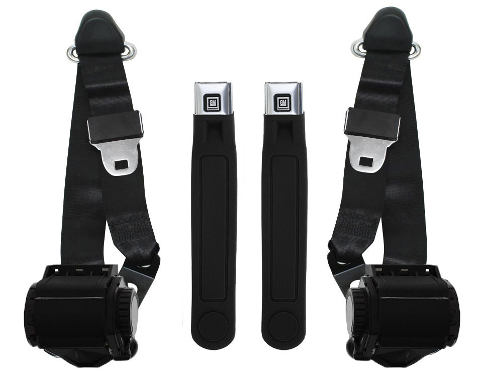 19671973 Camaro 3Point Conversion Seat Belts, Universal OE Style
