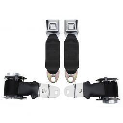1972-73 Corvette Retractable Lap Seat Belts - Starburst Buckles