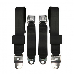 1968-71 Corvette Lap Seat Belts - Pair - Economy Buckle
