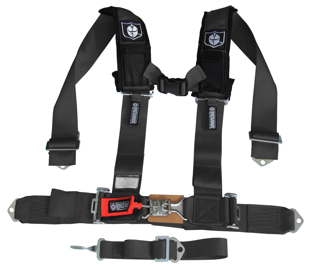 Pro Armor "H" Style 5Point Harness, 3" Wide, Black
