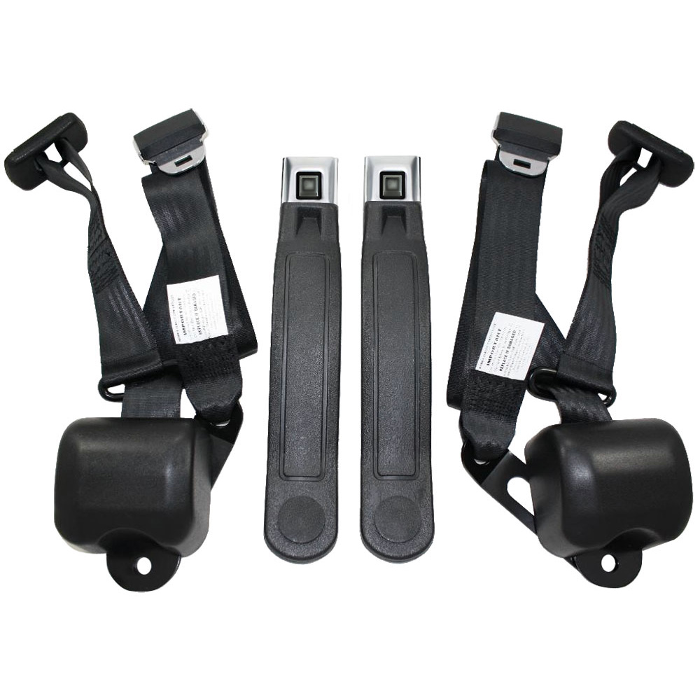 Camaro 3Point Conversion Seat Belts, 197073, GM Logo
