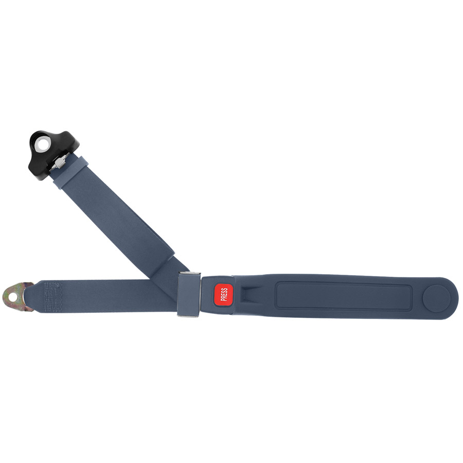 Blue Plastic Belt Button