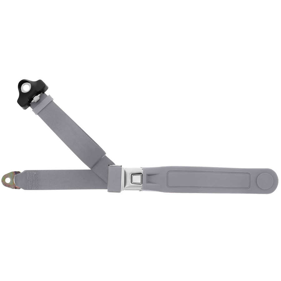 Safety car Seat  Belt 3-point Retractable Mount grey Universal Fit Chevrolet