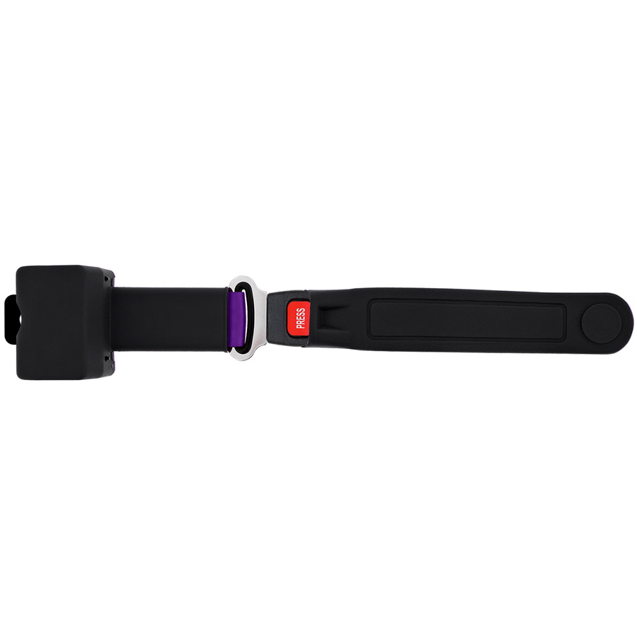 Purple Retractable Lap Belt with Push Button