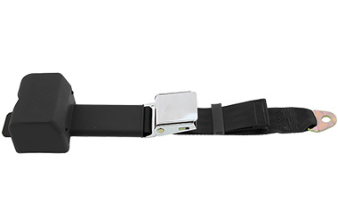 Seatbelt Solutions HL1203H1000 2-Point Retractable Lap Belt with 12 Sleeve, Black