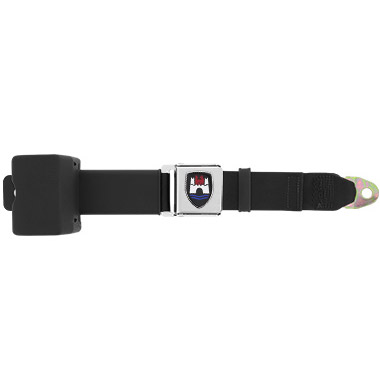 C-HORSE 2-Point Adjustable Lap & Diagonal Seat Belts (2 Sets) - Black For Car, SUV, Engineering