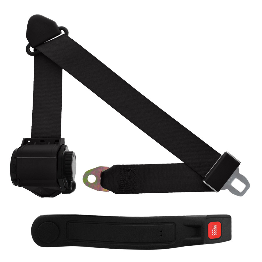 3 Point Retractable Seat Belt With Push Button