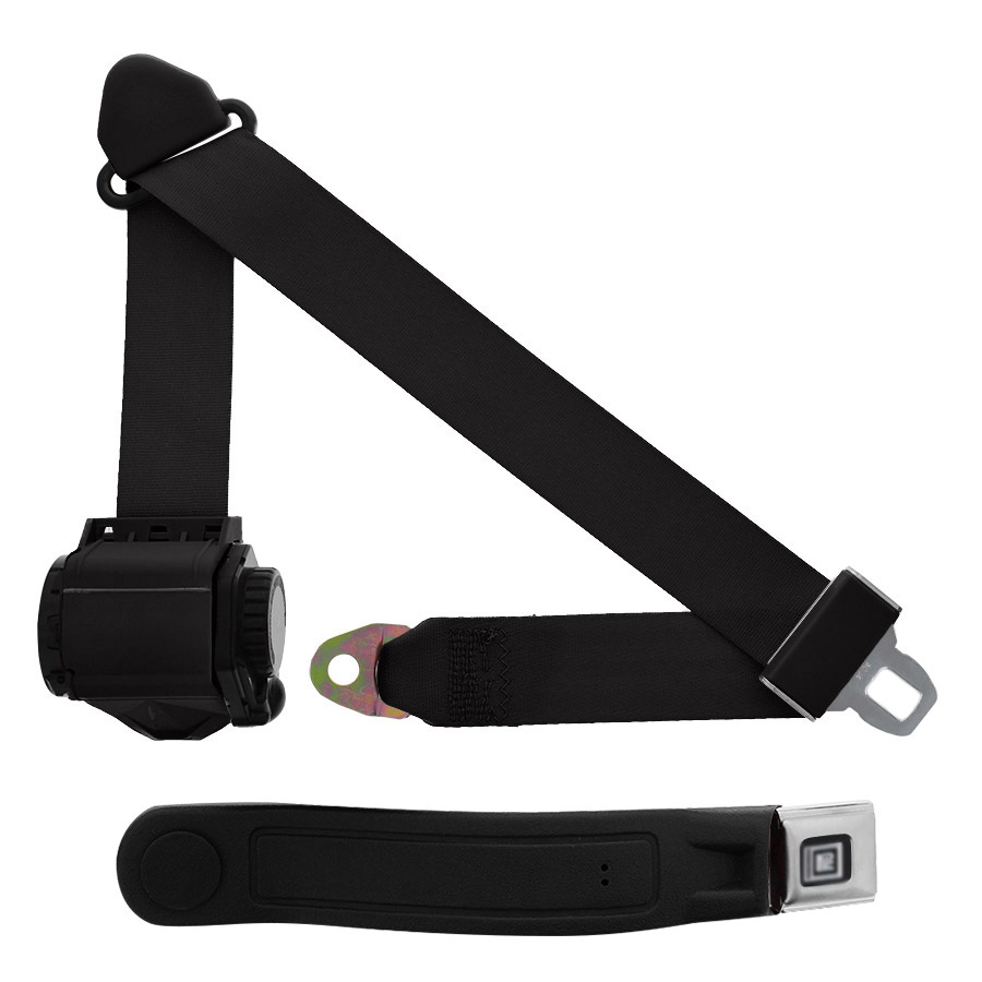Metal Buckle with "GM" Purple 60 Inch Length GM Lap Seat Belt 