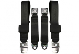 1968-71 Corvette Lap Seat Belts - Pair - Economy Buckle