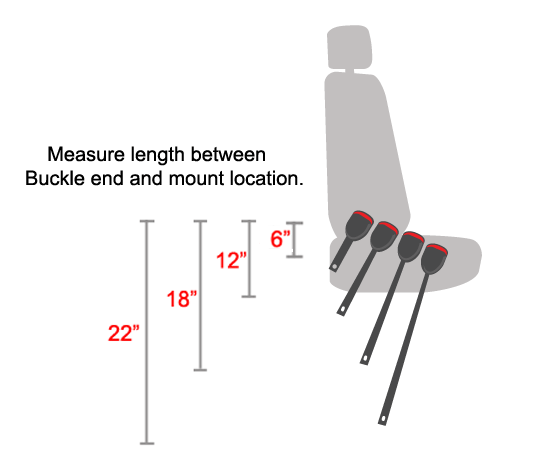 Measure for Seat Belt Buckle